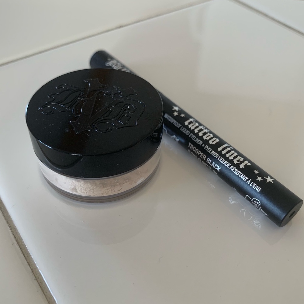 *Never Used* Kat Von D Setting Powder & Eye Liner